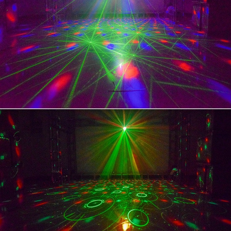 18W 60 Kinds of Pattern Crystal Magic Ball Laser Lights Household LED Colorful Starry Sky Projection Lights Voice-activated Stage Lights, US Plug, UK  Plug, AU Plug, EU Plug
